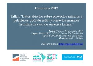 Datos abiertos sobre proyectos mineros y petroleros en ConDatos